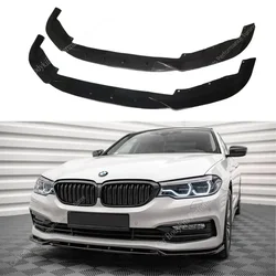 For Bmw G30 G31 Maxton Style Front Bumper Lip Spoiler Splitter Diffuser Cover Guard Series 5 520i 520d 530d 2017-2021 Pre-lci