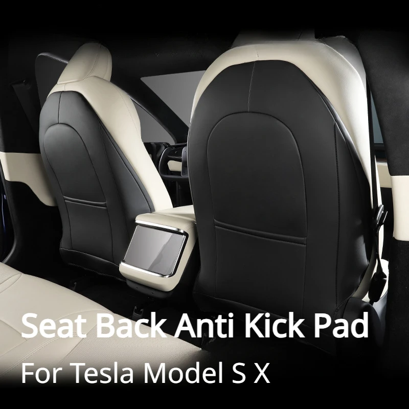 

For Tesla Model S X Seat Back Anti Kick Pad Seat Backrest Protective Mat Wear-resistant Child Anti Dirty Car Accessories 2023