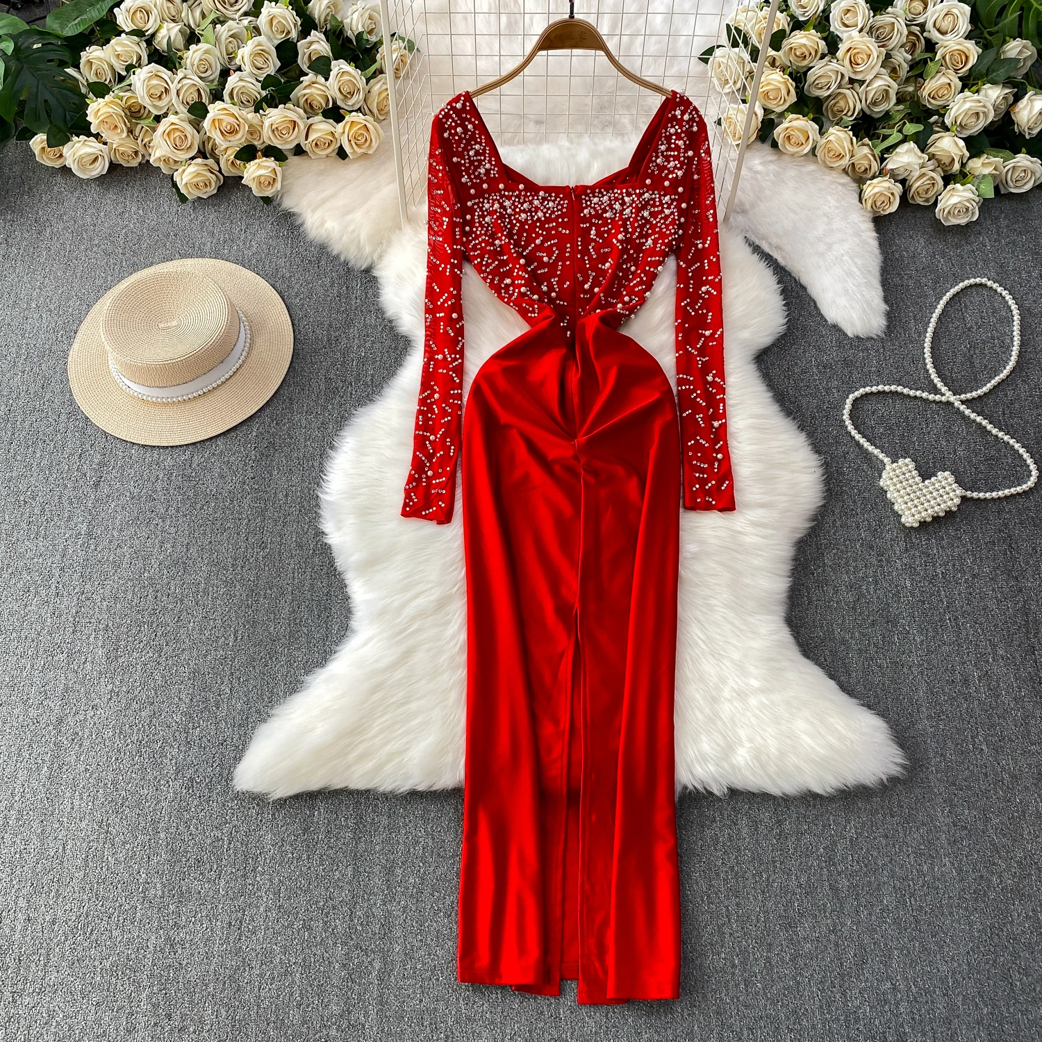 Chic vintage Beading long slee - Winter Clothing H&M 评论和价格