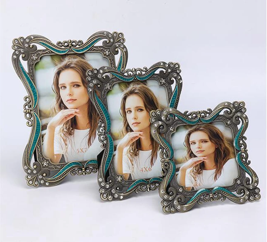 Europe 4/6/7-Inch Bronze Green Metal Poster Frame Cadre Decoration Murale Photocard holder For Room Decoration  PF014