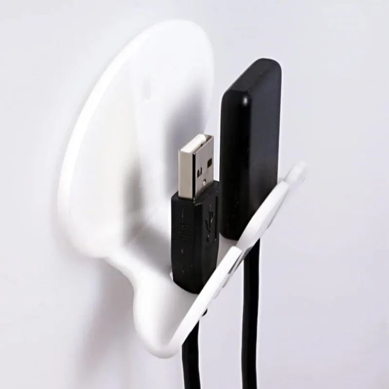 Wall Mount Intraoral Dental X-Ray Sensor Hanger USB Cable Storage Rack Self-adhesive No-drill Organizer Anti-tangle Wire Holder