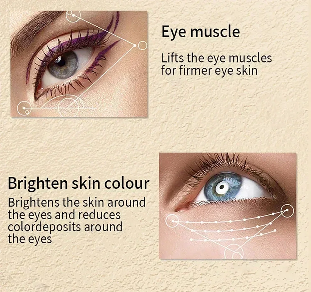 Anti-Wrinkle Eye Cream Dark Circles Remove Eye Bags Puffy Reduce Wrinkles Fine Lines