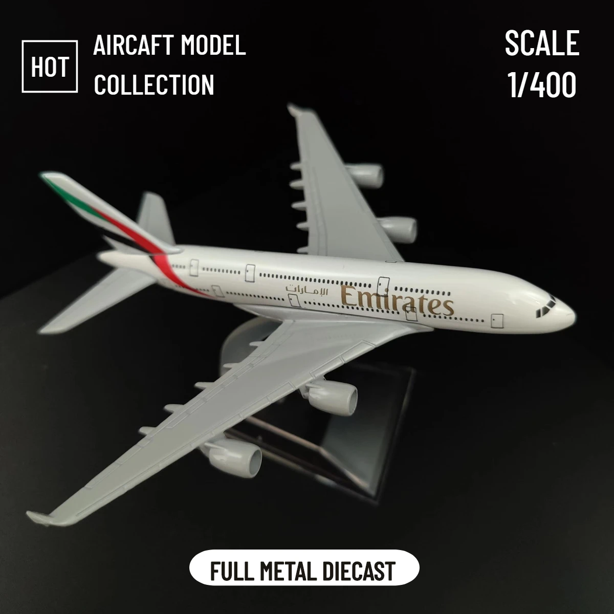 

Scale 1:400 Emirates A380 Metal Aircraft Replica 15cm Airplane Diecast Model Plane Aviation Miniature Gift Toy