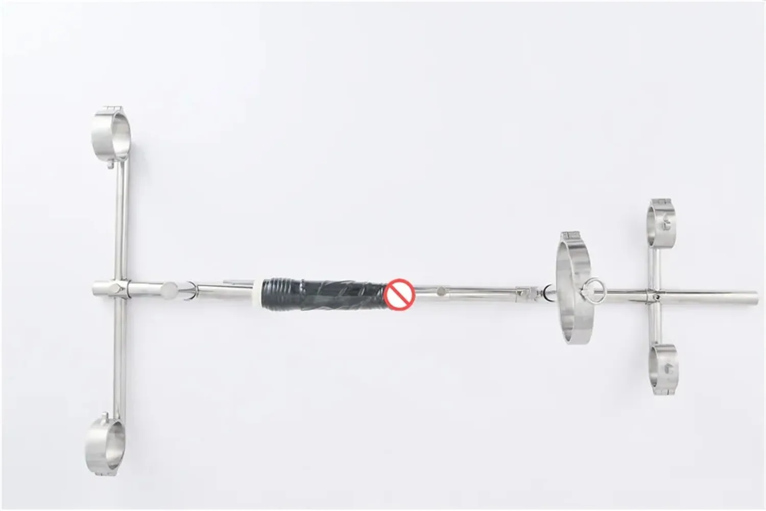 Sex Toy Screw Lock Stainless Steel Bondage Frame Dog Slaves BDSM Devices Set Handcuffs Wrist Cuffs Fetters Anklet Collar Dildo