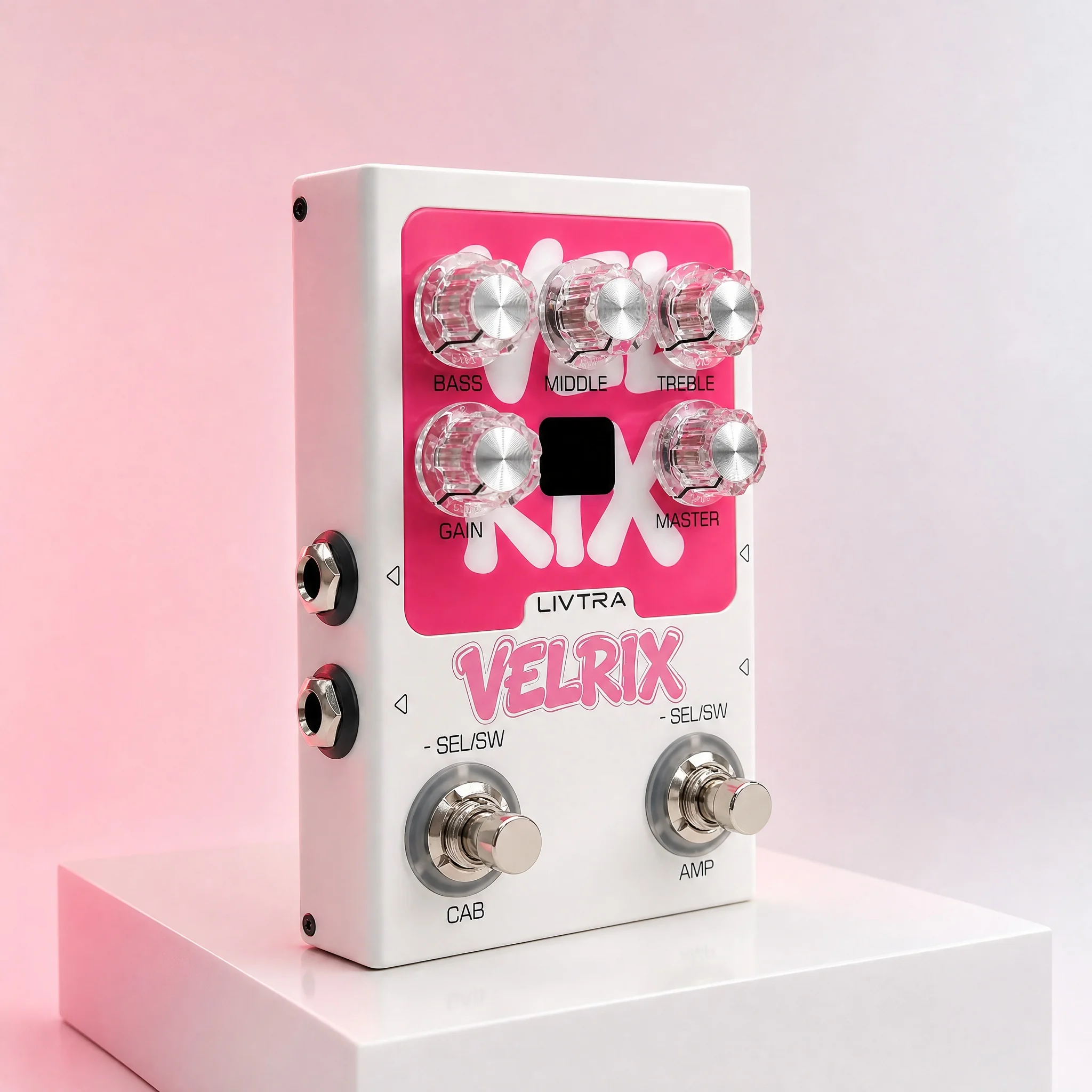 Pedal LIVTRA VELRIX 9 con Preamplificador y 9 IR de Cabina, Compatible con NAM, Grabación USB, Bucle de Efectos, para Guitarra Eléctrica/Bajo, Estudio en Casa