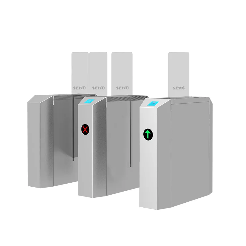 

SEWO Full Height Sliding Turnstile Gate With RFID For Gym Pedestrian Access Control System