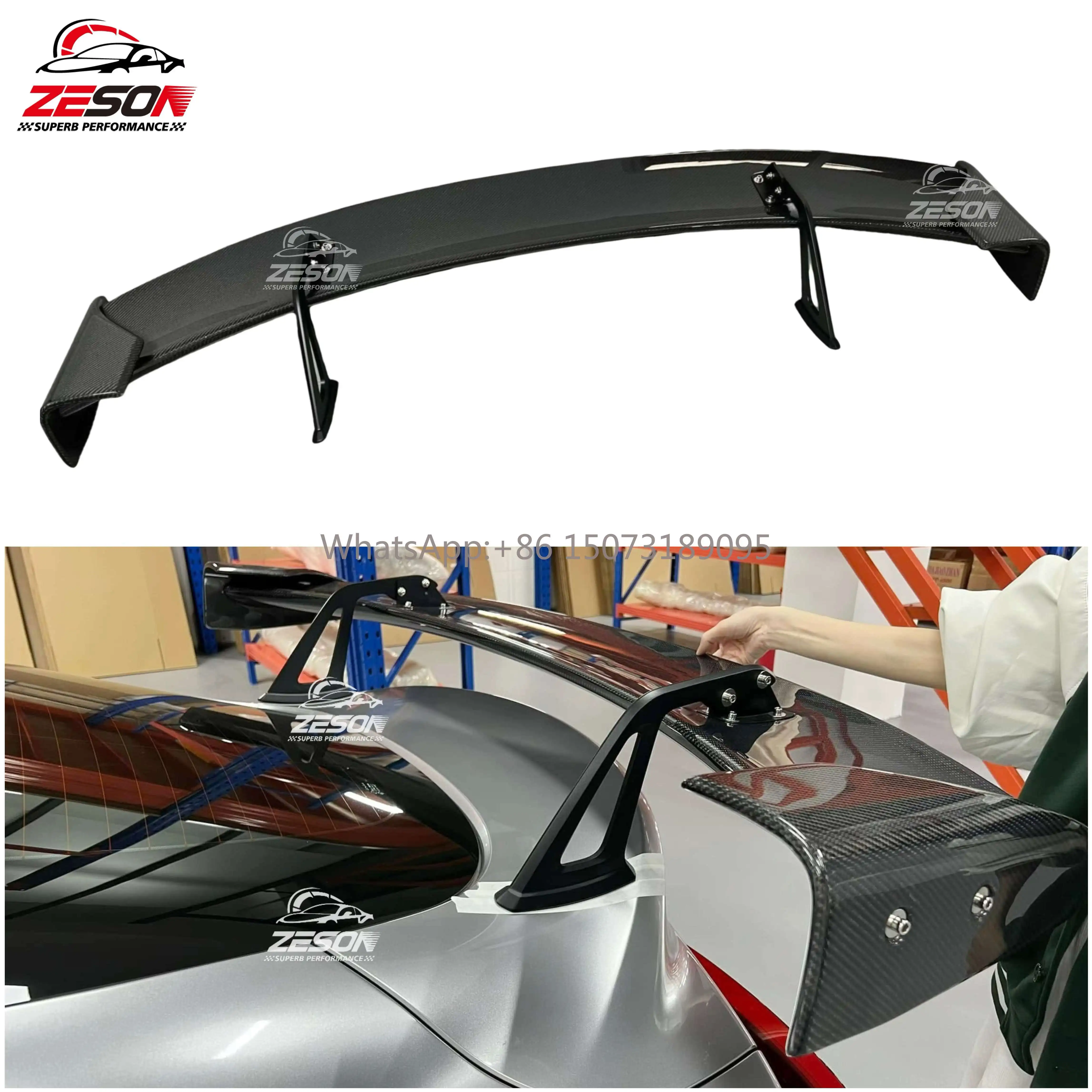 

AD Style Carbon Fiber Rear Trunk Spoiler Wing for Supra GR A90 A91 MKV AD Bodykit