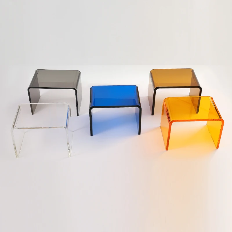 Colorful Acrylic Display Rack, Supermarket Product Display Stand, Action Figure Storage Shelf, Dessert Food Display Holder