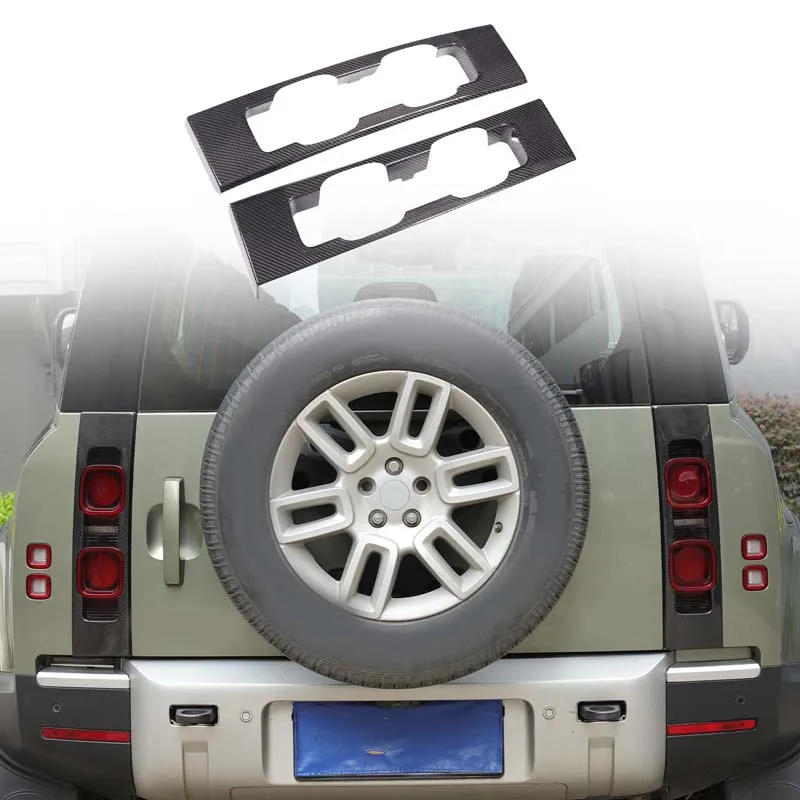 

True carbon fiber for 2020-2023 Land Rover Defender/110/L663 Car rear taillight decorative frame Automotive exterior accessories