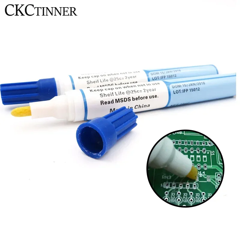 951 Soldering Flux Pen Low-solids Kester Cleaning-free Welding Pen For Solar Cell & Fpc/pcb 10ml Capacity No-clean Rosin