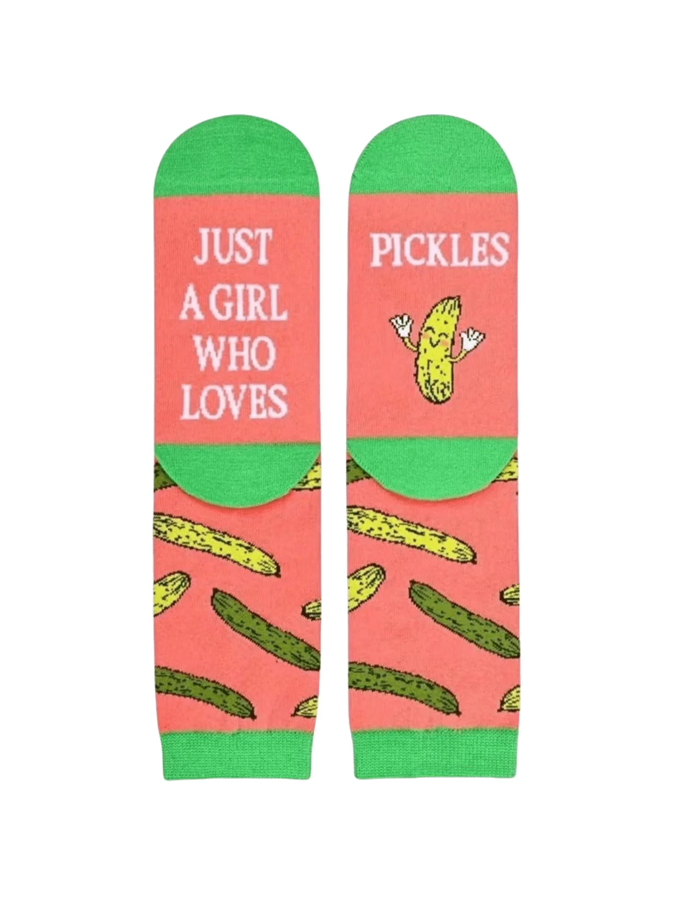 POTDEMIEL 1 Pair Of Men's Funny Pickle Socks - Novelty Gifts For Pickle Lovers - , Knitted Animal Pattern Fun Socks Crazy Happy