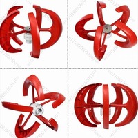 400W 5 Blades 12V24V Low Wind Speed Start Vertical Wind Turbines Generator Controller Silence Windmill Charge Indicator