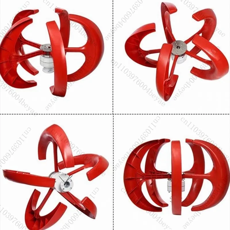400W 5 Blades 12V24V Low Wind Speed Start Vertical Wind Turbines Generator Controller Silence Windmill Charge Indicator