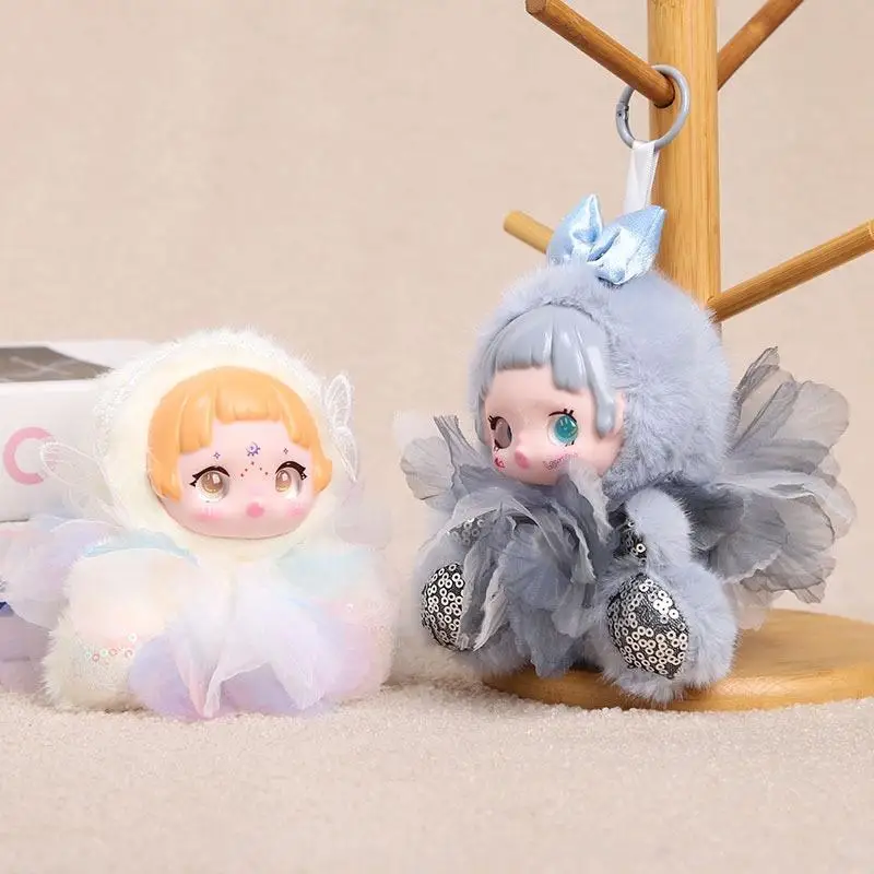 Cute Fairy Plush Doll Toy Pendant Keychain Desktop Ornaments Backpack Bag Hangings Decoration Car Keyring For Women Girls Gift - view 5