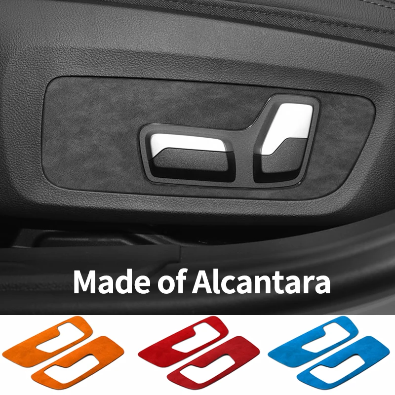 

Made of Alcantara Car Seat Side Control Panel Protection Trim Frame Sticker Interior Tuning Accessories For BMW G20 G28 I3