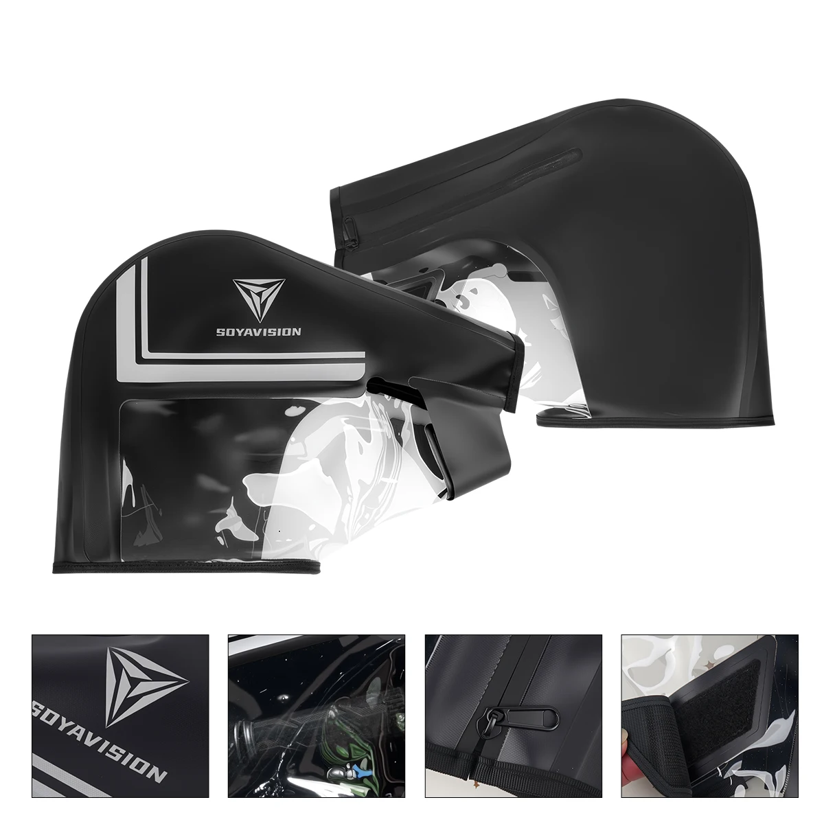 Universal Electric Vehicle Motorcycle Waterproof Handlebar Sleeve Winter Handle Cover Muff Biker Gloves Windproof Handle Cover