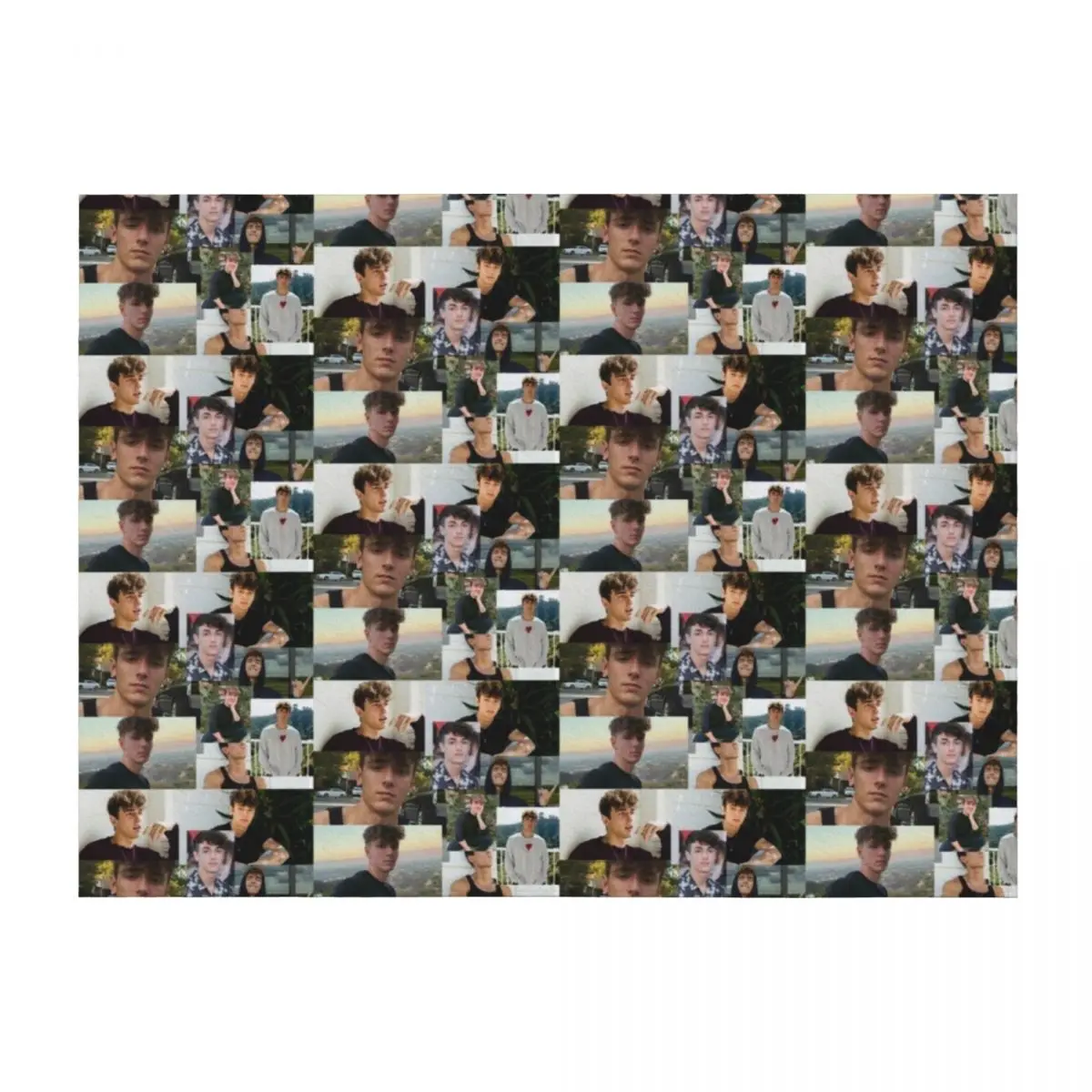 

Bryce Hall collage Throw Blanket Polar Decorative Beds Hairys Luxury Brand Blankets