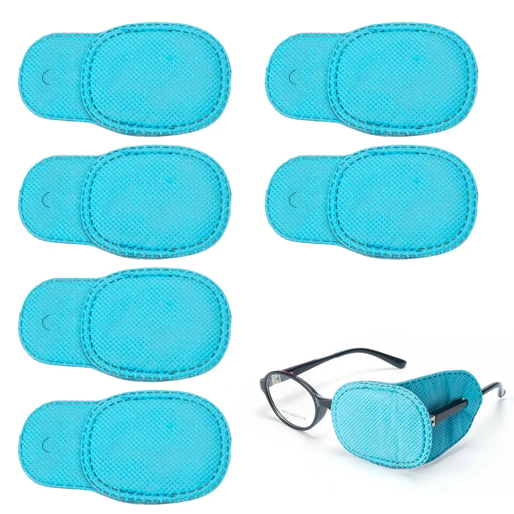 

Набор из 4 многоразовых комфортных пластырей для глаз для детей, для лечения амблиопии, синие, детские, для ношения поверх очков