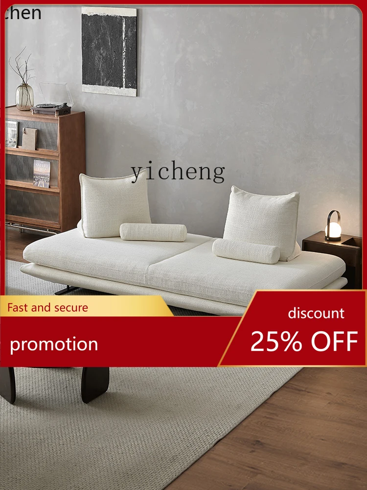 

YFY Sofa Large and Small Apartment Living Room Minimalist Prado Three-Person Straight Row Fabric Sofa