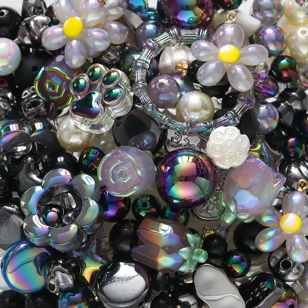 Nieuwe 20 Gram Acryl Gemengde Kralen 12 ~ 50mm Gemengde Kleuren Sieraden Maken Kralen Acryl Spacer Ontwerp Ambachtelijke Kralen Sieraden Maken