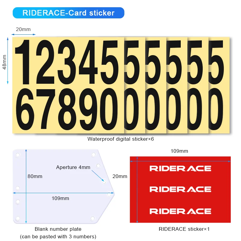 RIDERACE Bike Triathlon Racing Number Plate Mount Holder For MTB Road Bicycle Rear License Number Seatpost Racing Cards Bracket - view 6