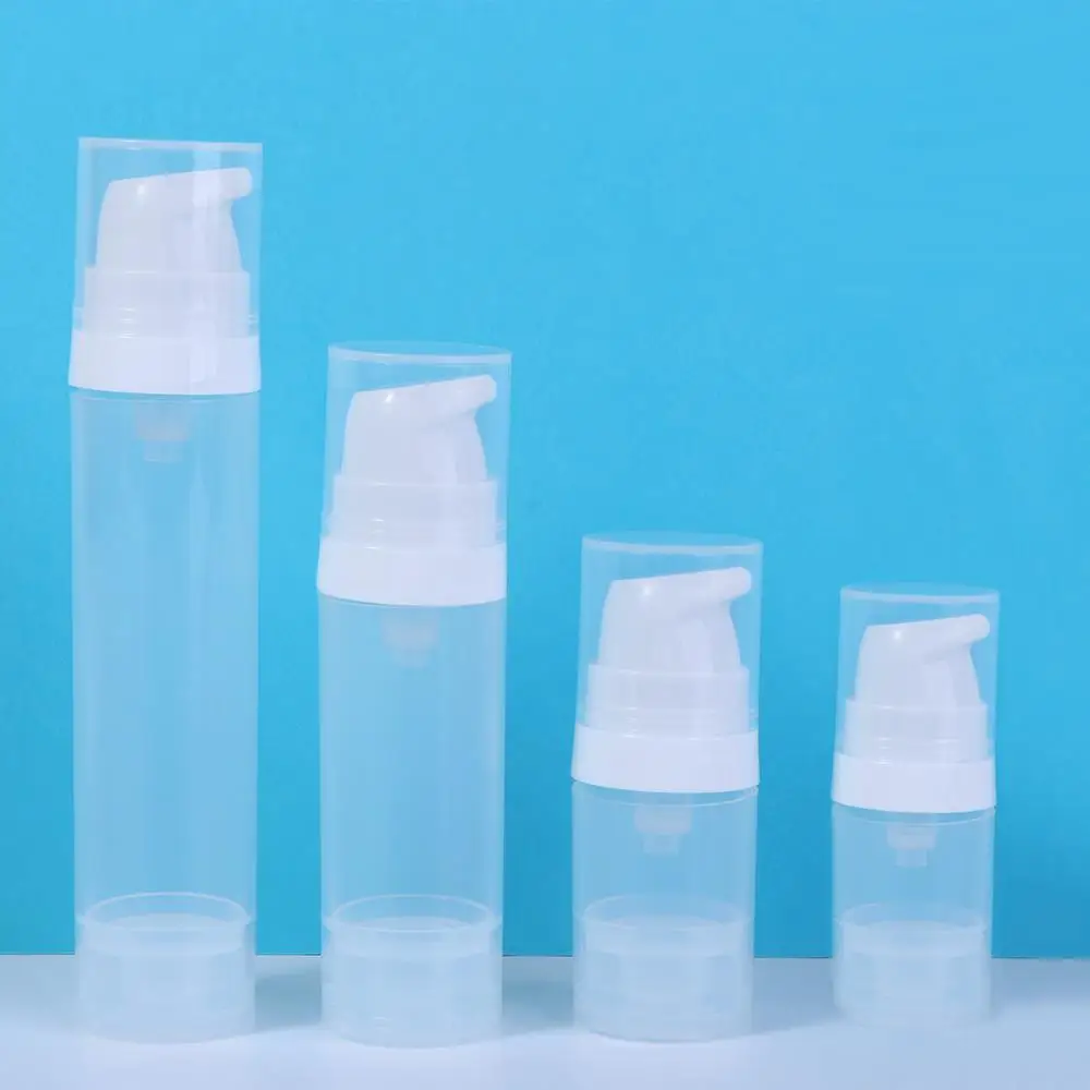 5/10/15/25ml Vacuum Lotion Bottle Plastic Travel Liquid Bottles Transparent Airless Pump Vacuum Cosmetic Container