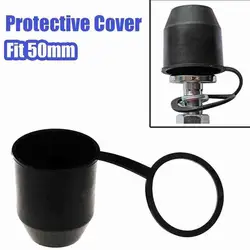 Universal 50mm Auto Tow Bar Ball Cover Accessories Black Cap Towing Hitch Car Trailer Towball Protective Cover