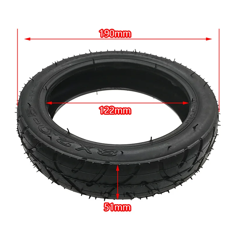 Good quality 8X2.0-5 inner tube outer  electric scooter baby stroller 8 inch pneumatic tires 8x2.00-5