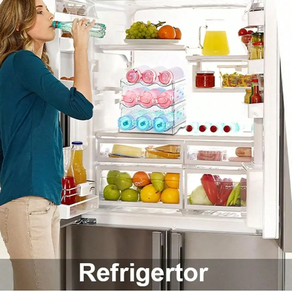 

Wine Rack,Wine Bottle Holder For Inside Cabinet,For Pantry,Refrigerator,Countertop Organization4 Tiers For 16 Bottles
