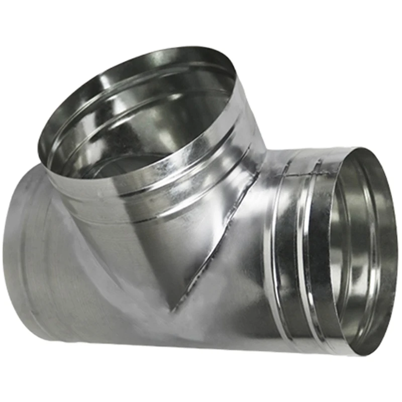 Konektor Pemisah Saluran 3 Cara Adaptor Pipa Knalpot Selang Saluran Ventilasi Udara untuk Aksesori Sistem Ventilasi Kipas 918D