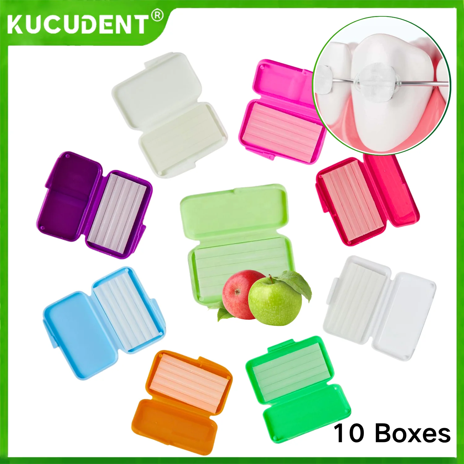 

10 шт., стоматологические ортодонтические восковые полоски для зубов, брекеты с фруктовым вкусом, орто-воск, выравниватели для раздражения зубов, стоматология, инструмент для ухода за полостью рта