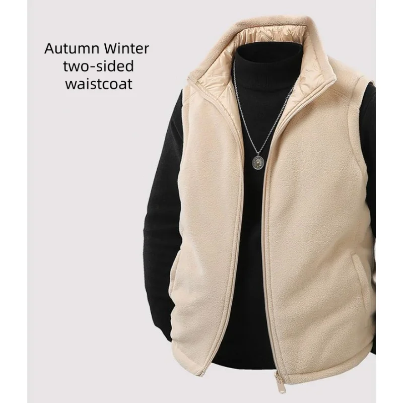 

Флисовая одежда, жилет, куртки, зимние теплые утолщенные жилеты с несколькими карманами, спортивные однотонные пальто на открытом воздухе, мужские топы, жилет