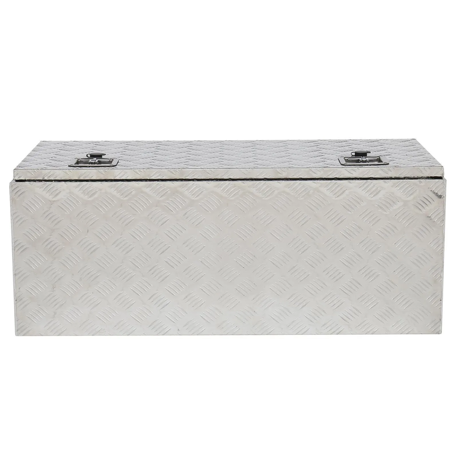 

42"X18"X17" ALUMINUM PICKUP TRUNK BED TOOL BOX UNDERBODY TRAILER STORAGE SILVER