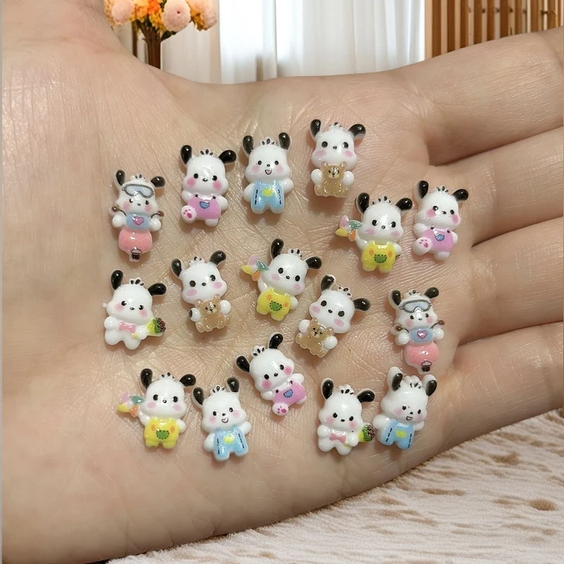 

100Pcs New Arrival Patch Puppy DIY Nail Art Charms Cute Cartoon Dog Resin Nail Accessories for Adorable and Creative Manicure