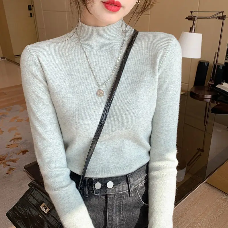 Sweaters Jumpers Womens Korean Clothing Woman Jerseys Punk Spike Detail Ultra-Short Nightclub Party Subculture Scene Comfortable