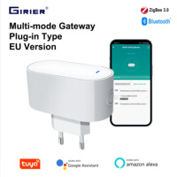 GIRIER Tuya ZigBee Gateway Hub Plug-in Type Multi-mode ZigBee Gateway Bridge Bluetooth Mesh Hub Supports Smart Home Automation