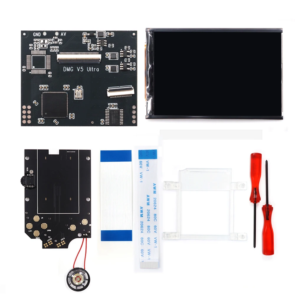Colorful Original display size For GB DMG V5 Ultra backlight LCD kit  RIPS  IPS LCD screen Mod  For Game Boy DMG Classic menu