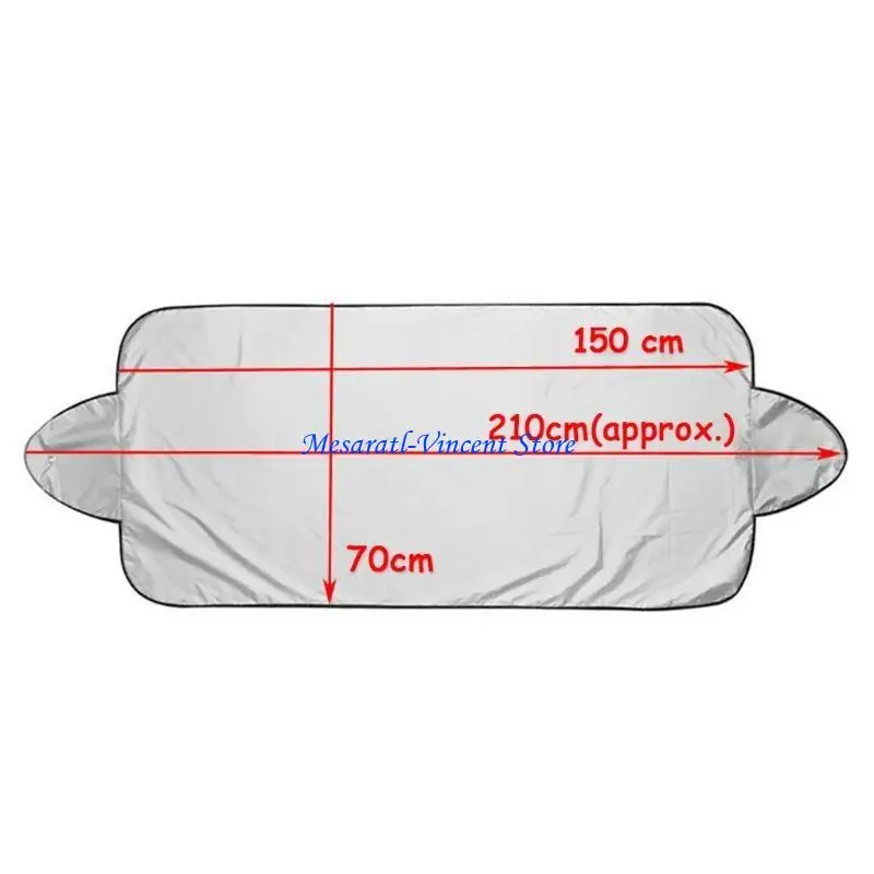 

A70F Car Windshield Protector Visor Cover for Sun Shade Prevent Snow Ice on Du