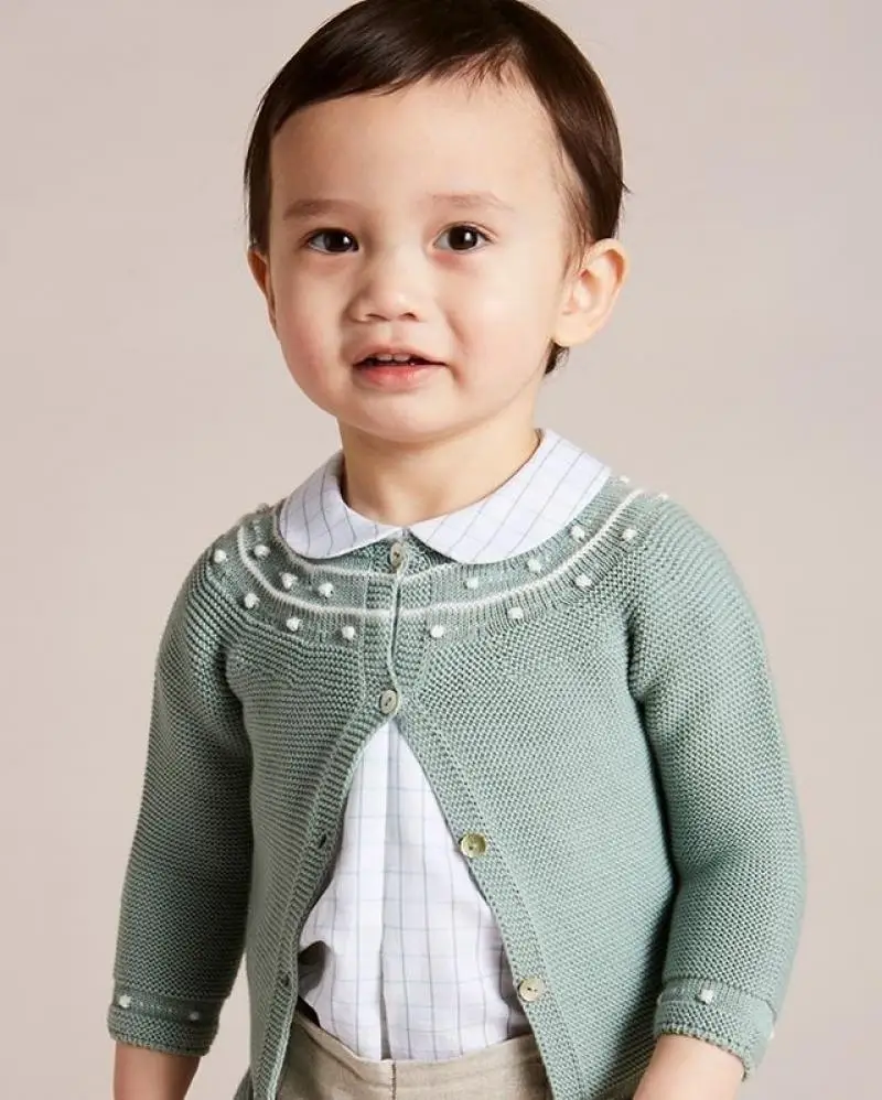 Clibeso 2024 Autumn Design Baby Boys Girls Sweater Kids Knitted Cardigan Boy Girl Knitting Outwear Children Knit Top