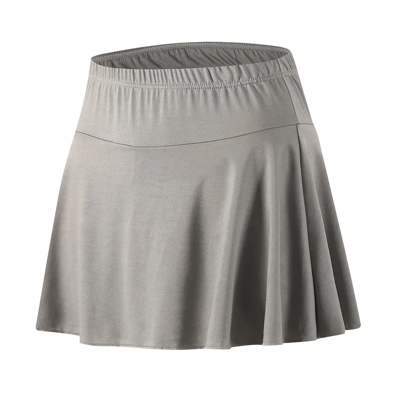 Kurzer Damenrock, Sommer, einfarbig, mehrfarbig, modische Yoga-Hose, Rock, Sport und Freizeit, vielseitig, bequem, trendig – Detail 5