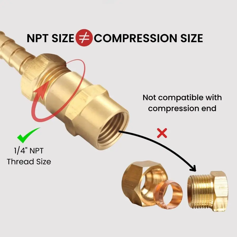 Coupler Brass Brass Coupling Female Thread 1/4