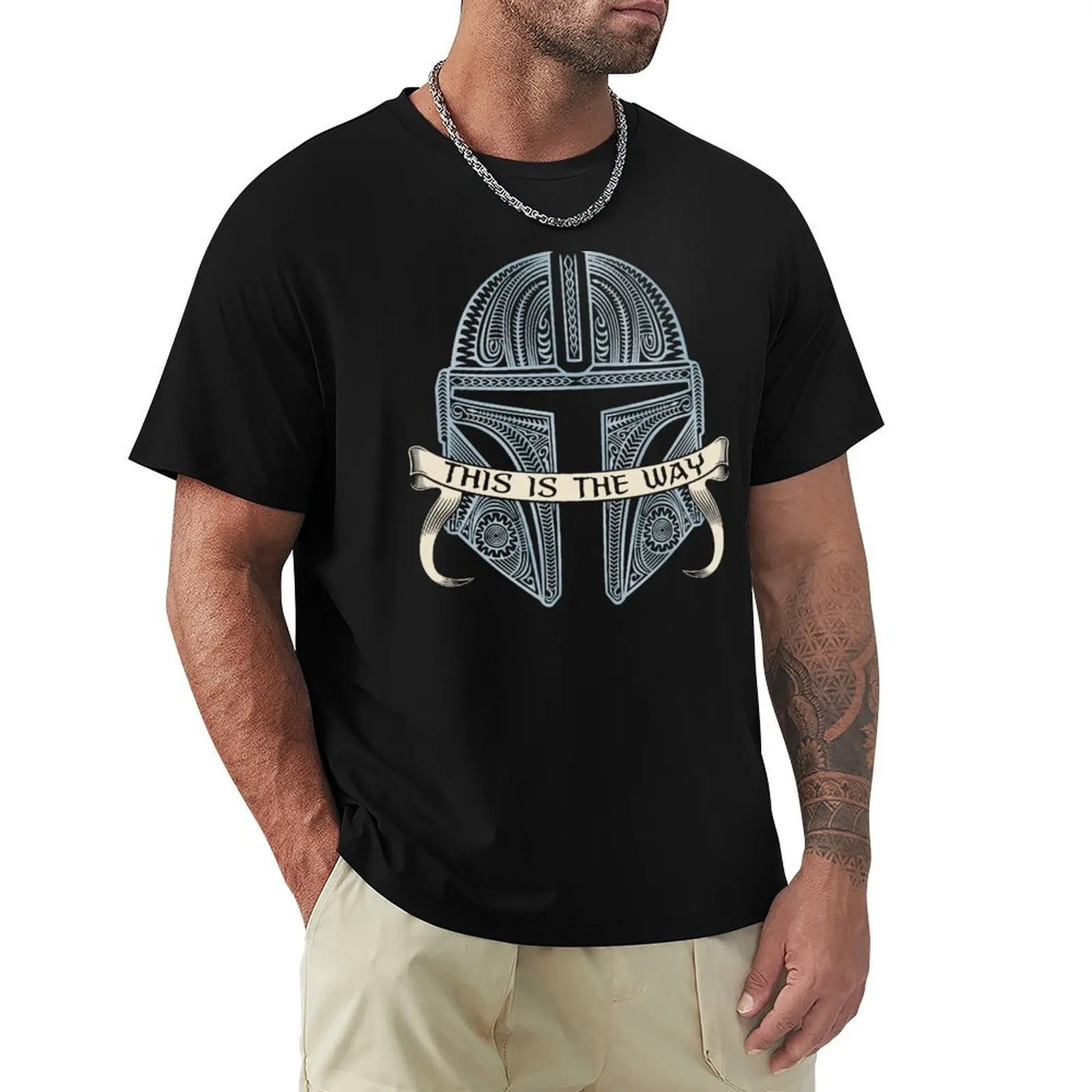 

This is the Way - Tattoo T-Shirt plus size tops graphic shirts slim fit t shirts for men