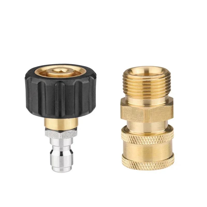 

High Pressure Cleaning Water Gun Rod Adapter M22-14 Head 1/4 Internal and External Thread Male/female Quick Insert Connector