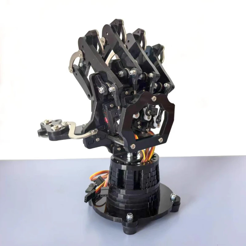 5 degrees of freedom gripper, humanoid robot bionic mechanical palm 5 small steering gear manipulator