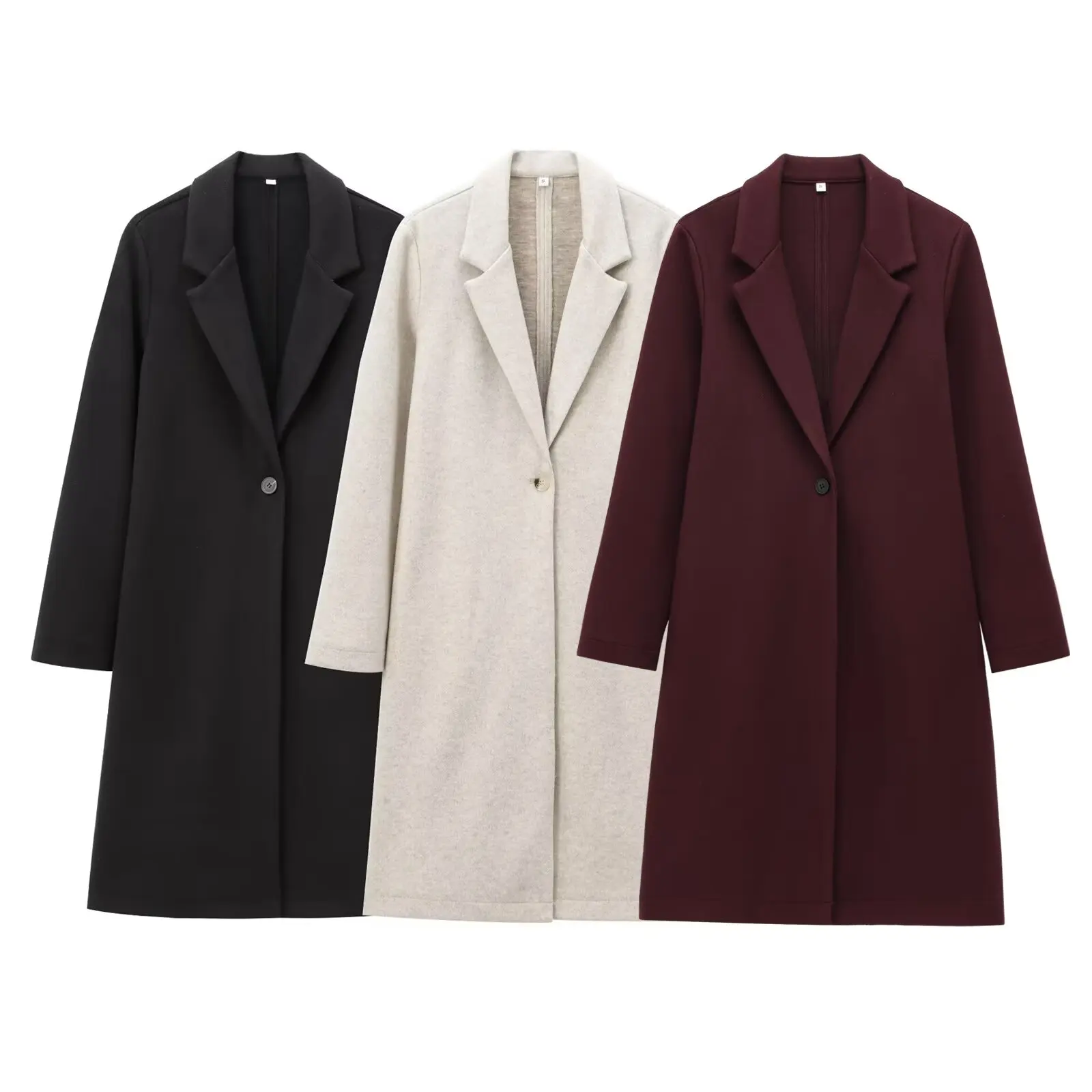 

Faionable Soft Coat Jaet Women's Autumn New Sle 2025 Button Decorated Versatile Sli Polyester Fiber 00%