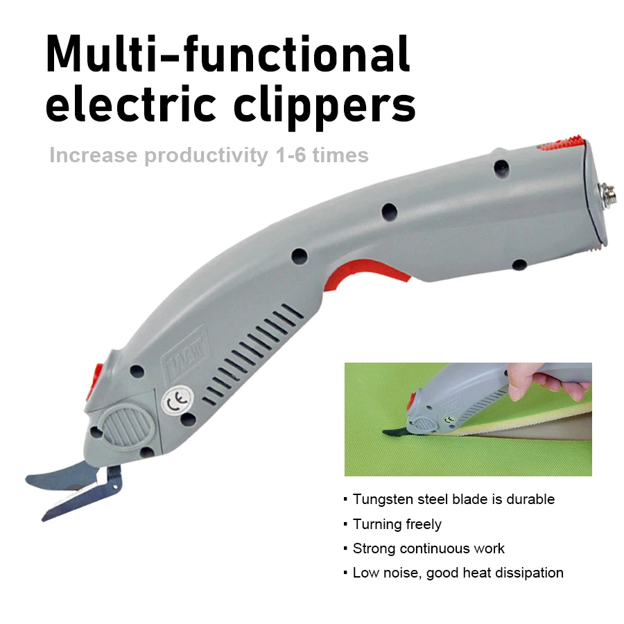

Electric Scissors Handheld Cloth Cutting Scissors Portable Luggage Shoes Leather Trimming Electric Scissor