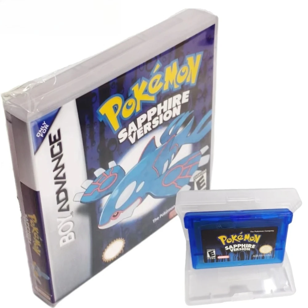 Englische Pokémon 32-Bit-Video-GBA-Spielkarten-Bundle USA-Version Ruby Sapphire Emerald FireRed LeafGreen Gameboy Advance Cartridge – Detail 4