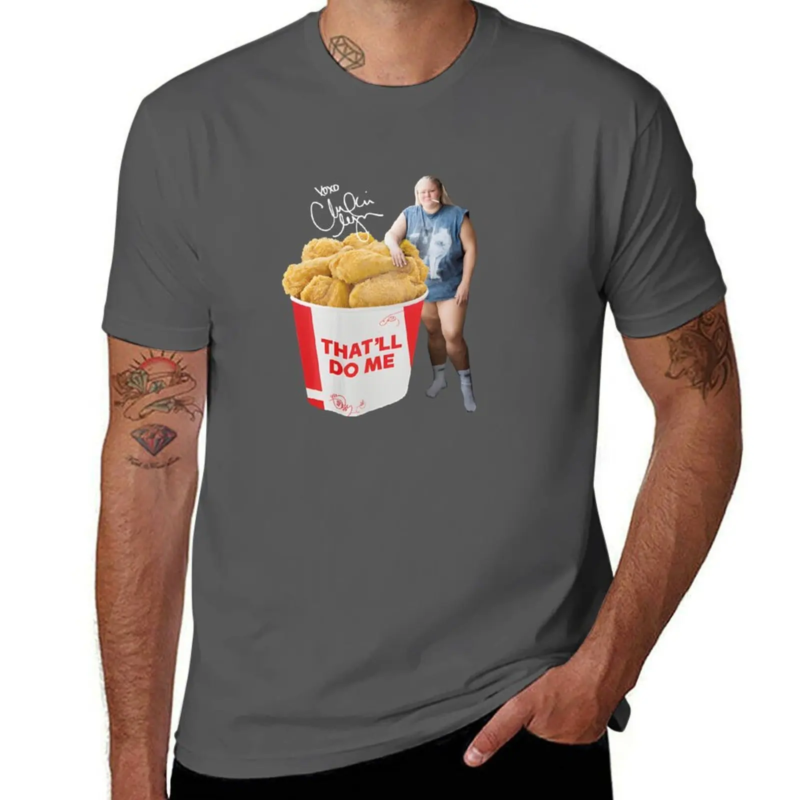 

mukbang Trailer tammy trash T-Shirt Casual Pattern Print Tee Shirt