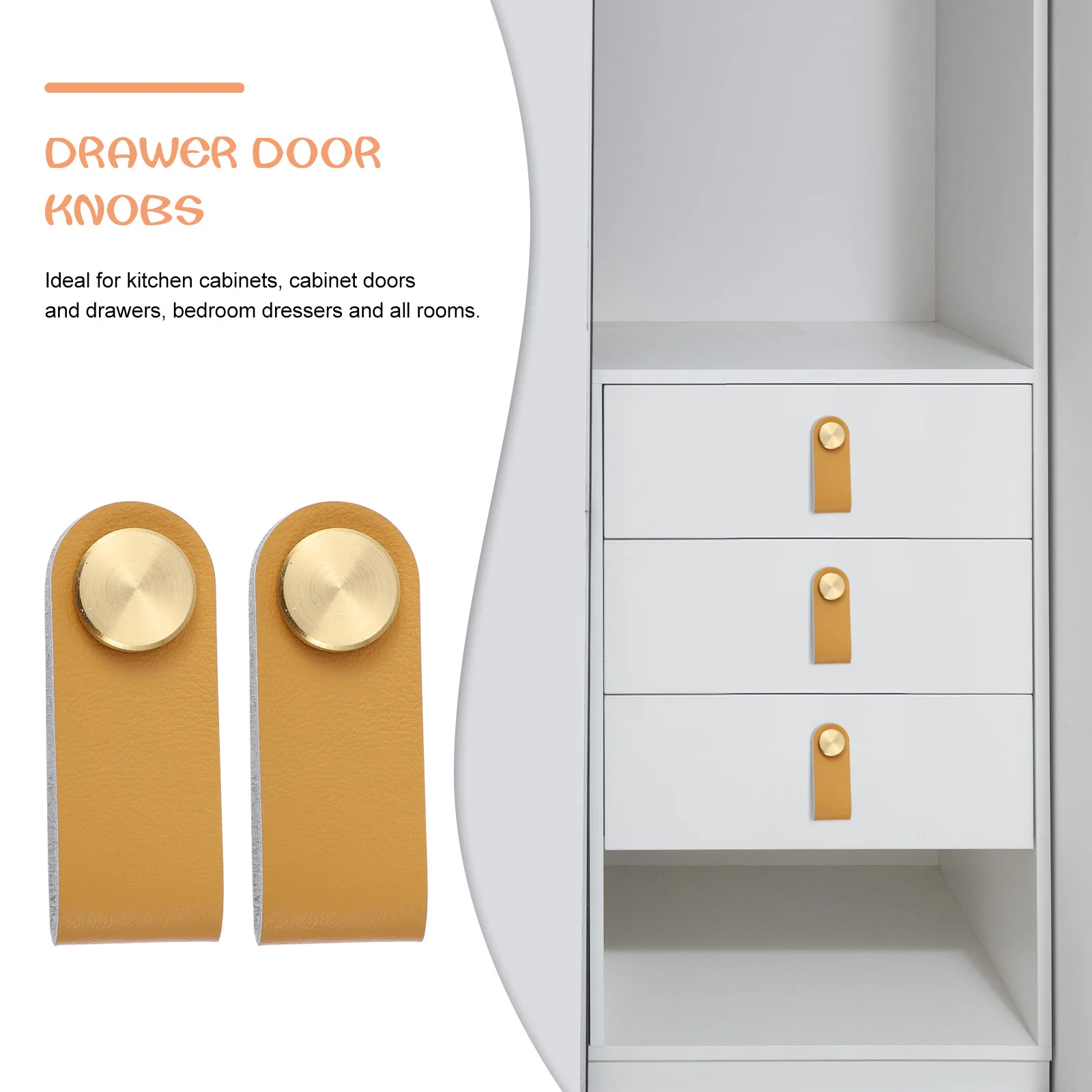 

6pcs Drawer Pulls Cabinet Furniture Knobs Wardrobe Door Handle Elegant Durable Replacement Home Decoration Cupboard