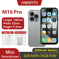 New ONEMYTH M16 Pro Mini Smartphone 3G Network 4.0 Inch Full Screen 2000mAh 2GB RAM 16GB ROM 5MP Camera Dual SIM With Face ID